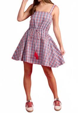 NEW DOUBLE A chase mini dress in independence